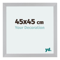 Mura MDF Fotokader 45x45cm Zilver Mat Voorzijde Maat | Yourdecoration.be