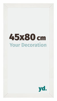 Mura MDF Fotokader 45x80cm Wit Geveegd Voorzijde Maat | Yourdecoration.be