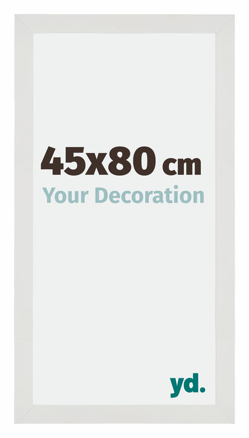 Mura MDF Fotokader 45x80cm Wit Mat Voorzijde Maat | Yourdecoration.be