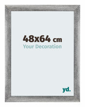 Mura MDF Fotokader 48x64cm Grijs Geveegd Voorzijde Maat | Yourdecoration.be