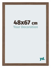 Mura MDF Fotokader 48x67cm Walnoot Donker Voorzijde Maat | Yourdecoration.be