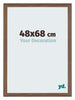 Mura MDF Fotokader 48x68cm Walnoot Donker Voorzijde Maat | Yourdecoration.be