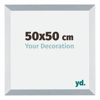Mura MDF Fotokader 50x50cm Aluminium Geborsteld Voorzijde Maat | Yourdecoration.be