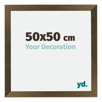 Mura MDF Fotokader 50x50cm Brons Decor Voorzijde Maat | Yourdecoration.be