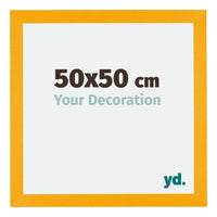 Mura MDF Fotokader 50x50cm Geel Voorzijde Maat | Yourdecoration.be