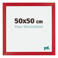 Mura MDF Fotokader 50x50cm Rood Voorzijde Maat | Yourdecoration.be