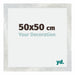 Mura MDF Fotokader 50x50cm Zilver Glanzend Vintage Voorzijde Maat | Yourdecoration.be