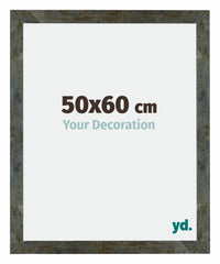 Mura MDF Fotokader 50x60cm Blauw Goud Gemeleerd Voorzijde Maat | Yourdecoration.be