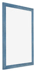 Mura MDF Fotokader 50x60cm Helder Blauw Geveegd Voorzijde Schuin | Yourdecoration.be