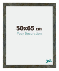 Mura MDF Fotokader 50x65cm Blauw Goud Gemeleerd Voorzijde Maat | Yourdecoration.be