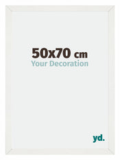 Mura MDF Fotokader 50x70cm Wit Geveegd Voorzijde Maat | Yourdecoration.be