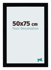 Mura MDF Fotokader 50x75cm Zwart Hoogglans Voorzijde Maat | Yourdecoration.be