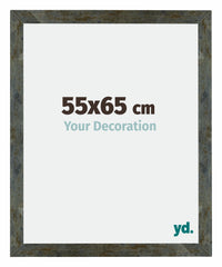 Mura MDF Fotokader 55x65cm Blauw Goud Gemeleerd Voorzijde Maat | Yourdecoration.be