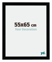 Mura MDF Fotokader 55x65cm Zwart Hoogglans Voorzijde Maat | Yourdecoration.be