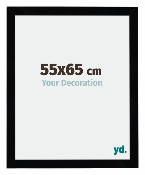 Mura MDF Fotokader 55x65cm Zwart Hoogglans Voorzijde Maat | Yourdecoration.be