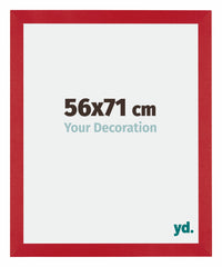 Mura MDF Fotokader 56x71cm Rood Voorzijde Maat | Yourdecoration.be