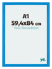Mura MDF Fotokader 59 4x84cm A1 Helder Blauw Voorzijde Maat | Yourdecoration.be
