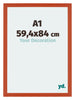 Mura MDF Fotokader 59 4x84cm A1 Oranje Voorzijde Maat | Yourdecoration.be