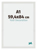 Mura MDF Fotokader 59 4x84cm A1 Wit Mat Voorzijde Maat | Yourdecoration.be