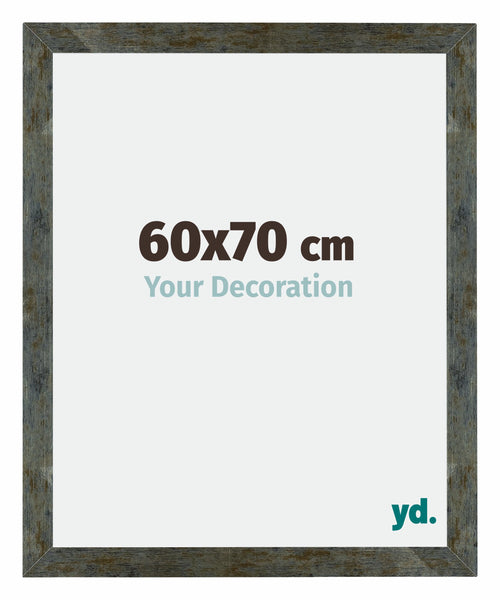 Mura MDF Fotokader 60x70cm Blauw Goud Gemeleerd Voorzijde Maat | Yourdecoration.be