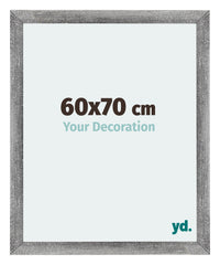 Mura MDF Fotokader 60x70cm Grijs Geveegd Voorzijde Maat | Yourdecoration.be