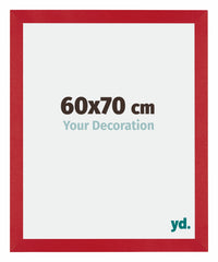 Mura MDF Fotokader 60x70cm Rood Voorzijde Maat | Yourdecoration.be