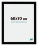 Mura MDF Fotokader 60x70cm Zwart Hoogglans Voorzijde Maat | Yourdecoration.be