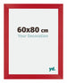 Mura MDF Fotokader 60x80cm Rood Voorzijde Maat | Yourdecoration.be