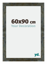 Mura MDF Fotokader 60x90cm Blauw Goud Gemeleerd Voorzijde Maat | Yourdecoration.be