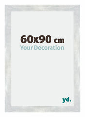 Mura MDF Fotokader 60x90cm Zilver Glanzend Vintage Voorzijde Maat | Yourdecoration.be