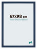 Mura MDF Fotokader 67x98cm Donkerblauw Geveegd Voorzijde Maat | Yourdecoration.be