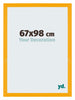 Mura MDF Fotokader 67x98cm Geel Voorzijde Maat | Yourdecoration.be