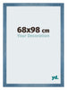 Mura MDF Fotokader 68x98cm Helder Blauw Geveegd Voorzijde Maat | Yourdecoration.be