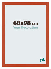 Mura MDF Fotokader 68x98cm Oranje Voorzijde Maat | Yourdecoration.be
