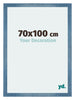 Mura MDF Fotokader 70x100cm Helder Blauw Geveegd Voorzijde Maat | Yourdecoration.be