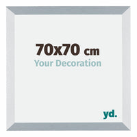 Mura MDF Fotokader 70x70cm Aluminium Geborsteld Voorzijde Maat | Yourdecoration.be