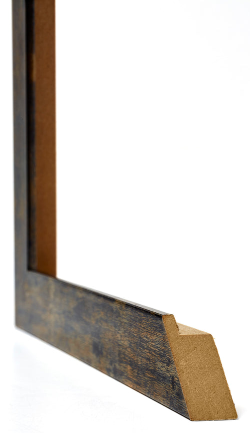 Mura MDF Fotokader 70x70cm Blauw Goud Gemeleerd Detail Doorsnede | Yourdecoration.be