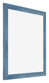 Mura MDF Fotokader 70x70cm Helder Blauw Geveegd Voorzijde Schuin | Yourdecoration.be