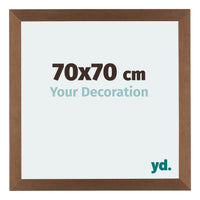 Mura MDF Fotokader 70x70cm Koper Decor Voorzijde Maat | Yourdecoration.be