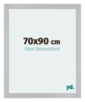 Mura MDF Fotokader 70x90cm Zilver Mat Voorzijde Maat | Yourdecoration.be