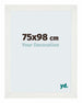 Mura MDF Fotokader 75x98cm Wit Geveegd Voorzijde Maat | Yourdecoration.be