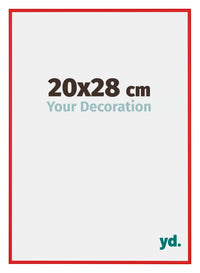 New York Aluminium Fotokader 20x28cm Ferrari Rood Voorzijde Maat | Yourdecoration.be