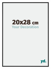 New York Aluminium Fotokader 20x28cm Zwart Mat Voorzijde Maat | Yourdecoration.be