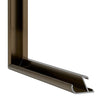 New York Aluminium Fotokader 20x60cm Walnoot Structuur Detail Doorsnede | Yourdecoration.be