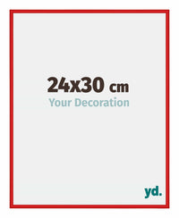 New York Aluminium Fotokader 24x30cm Ferrari Rood Voorzijde Maat | Yourdecoration.be