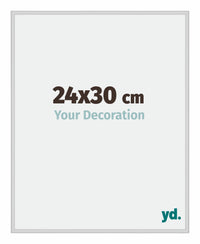 New York Aluminium Fotokader 24x30cm Zilver Mat Voorzijde Maat | Yourdecoration.be