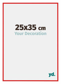 New York Aluminium Fotokader 25x35cm Ferrari Rood Voorzijde Maat | Yourdecoration.be