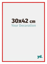 New York Aluminium Fotokader 30x42cm Ferrari Rood Voorzijde Maat | Yourdecoration.be