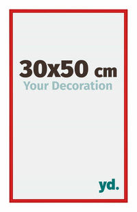 New York Aluminium Fotokader 30x50cm Ferrari Rood Voorzijde Maat | Yourdecoration.be