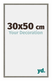 New York Aluminium Fotokader 30x50cm Mercury Structuur Voorzijde Maat | Yourdecoration.be
